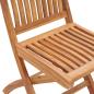 Preview: Klappstühle mit Kissen, 6-teilig, Massivholz Teakholz