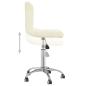 Preview: Esszimmerstuhl Drehbar Creme Stoff