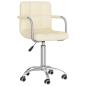 Preview: ARDEBO.de - Esszimmerstuhl Drehbar Creme Stoff