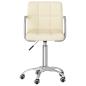 Preview: Esszimmerstuhl Drehbar Creme Stoff