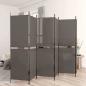 Preview: ARDEBO.de - 6-tlg. Paravent Anthrazit 300x220 cm Stoff