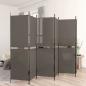 Preview: ARDEBO.de - 6-tlg. Paravent Anthrazit 300x200 cm Stoff