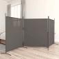 Preview: ARDEBO.de - 3-tlg. Paravent Anthrazit 525x180 cm Stoff