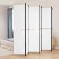 Preview: ARDEBO.de - 6-tlg. Paravent Weiß 300x220 cm Stoff