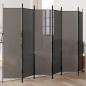 Preview: ARDEBO.de - 6-tlg. Paravent Anthrazit 300x200 cm Stoff