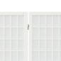 Preview: 6-tlg. Paravent Japanischer Stil Faltbar 240x170 cm Weiß