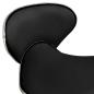 Preview: Friseur Rollhocker Schwarz Kunstleder