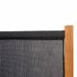 Preview: 3-tlg. Raumteiler Schwarz 210x180 cm