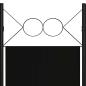 Preview: 4-tlg. Raumteiler Schwarz 160 x 180 cm