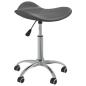 Preview: ARDEBO.de - Friseur Rollhocker Grau Kunstleder