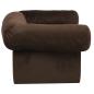 Preview: Hundesofa mit Schublade Braun 75x50x38 cm Plüsch