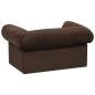 Preview: Hundesofa mit Schublade Braun 75x50x38 cm Plüsch