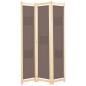 Preview: ARDEBO.de - 3-teiliger Raumteiler Braun 120 x 170 x 4 cm Stoff