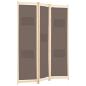 Preview: 3-teiliger Raumteiler Braun 120 x 170 x 4 cm Stoff