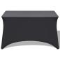 Preview: Stretch-Tischhusse 2 Stk. 243 x 76 x 74 cm Anthrazit