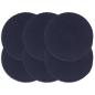 Preview: ARDEBO.de - Tischsets 6 Stk. Marineblau 38 cm Rund Baumwolle