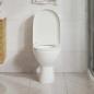 Preview: Toilettensitz mit Absenkautomatik und Quick-Release Weiß Eckig