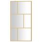 Preview: Duschwand für Begehbare Dusche ESG Klarglas Golden 115x195cm