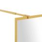 Preview: Duschwand für Begehbare Dusche ESG Klarglas Golden 115x195cm