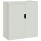 Preview: Aktenschrank Hellgrau 79x40x90 cm Stahl
