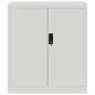 Preview: Aktenschrank Hellgrau 79x40x90 cm Stahl