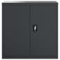 Preview: Aktenschrank Anthrazit 90x40x90 cm Stahl