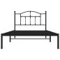 Preview: Bettgestell mit Kopfteil Metall Schwarz 107x203 cm