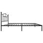 Preview: Bettgestell mit Kopfteil Metall Schwarz 107x203 cm