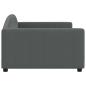 Preview: Tagesbett Dunkelgrau 100x200 cm Stoff