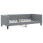 Preview: Tagesbett Hellgrau 90x190 cm Stoff