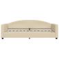 Preview: Tagesbett Creme 90x200 cm Stoff