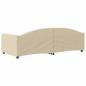 Preview: Tagesbett Creme 90x200 cm Stoff