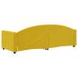 Preview: Tagesbett Gelb 80x200 cm Samt