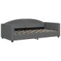 Preview: Tagesbett Dunkelgrau 90x190 cm Stoff