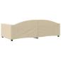 Preview: Tagesbett Creme 100x200 cm Stoff