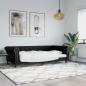 Preview: ARDEBO.de - Tagesbett Schwarz 100x200 cm Kunstleder