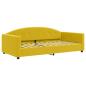 Preview: Tagesbett Gelb 100x200 cm Samt
