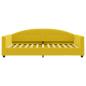 Preview: Tagesbett Gelb 100x200 cm Samt