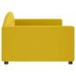 Preview: Tagesbett Gelb 100x200 cm Samt