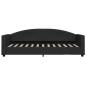 Preview: Tagesbett Schwarz 80x200 cm Stoff