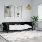 Preview: ARDEBO.de - Tagesbett Schwarz 90x200 cm Kunstleder
