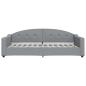 Preview: Tagesbett Hellgrau 100x200 cm Stoff