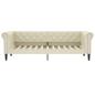 Preview: Tagesbett Creme 80x200 cm Kunstleder