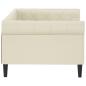 Preview: Tagesbett Creme 80x200 cm Kunstleder