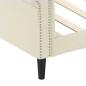 Preview: Tagesbett Creme 80x200 cm Kunstleder