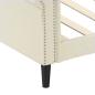 Preview: Tagesbett Creme 100x200 cm Kunstleder