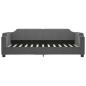 Preview: Tagesbett Dunkelgrau 100x200 cm Stoff