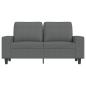 Preview: 2-Sitzer-Sofa Dunkelgrau 120 cm Stoff