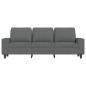 Preview: 3-Sitzer-Sofa Dunkelgrau 180 cm Stoff