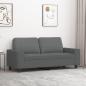 Preview: ARDEBO.de - 2-Sitzer-Sofa Dunkelgrau 140 cm Stoff